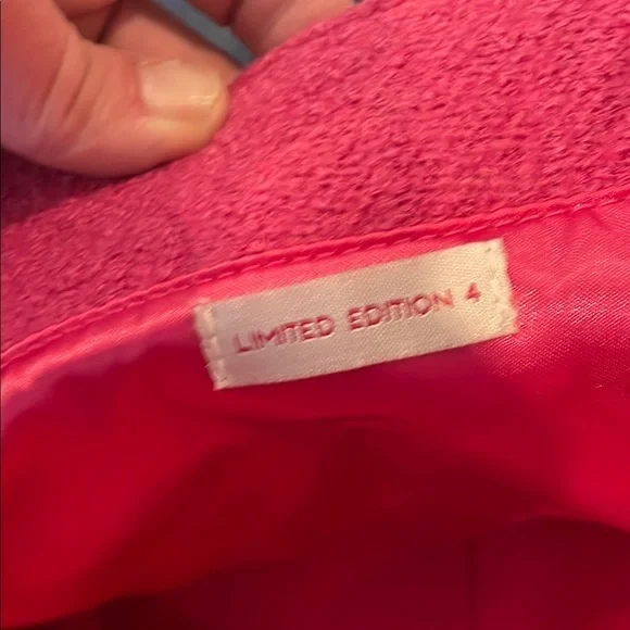 Goldie Pink Shoulder Bag with Chain-Link Handles and Decorative Embellishment - Picture 8 of 12